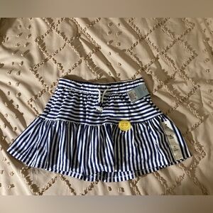 Cat & Jack Blue and White Striped Skort